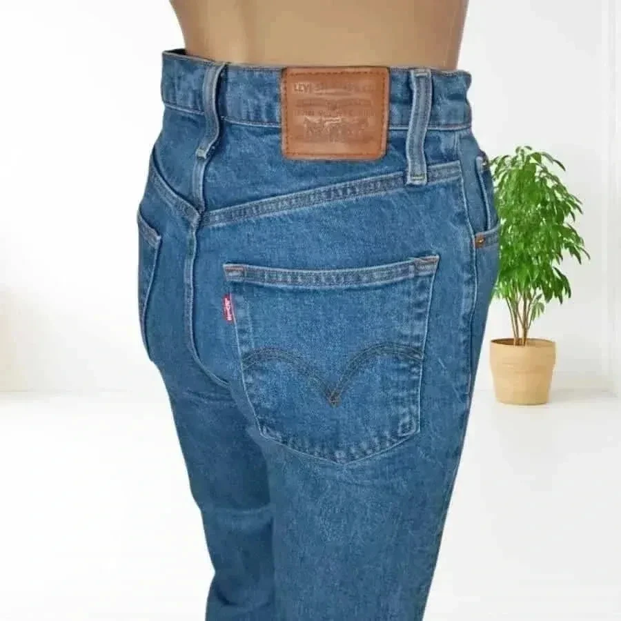 LEVI'S premium ribcage straight - high waist - stretchy - excellent condition – photo 9